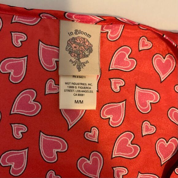 In Bloom Valentine Lingerie Set NWT Ladies Size Medium Red Nightie - Picture 2 of 5